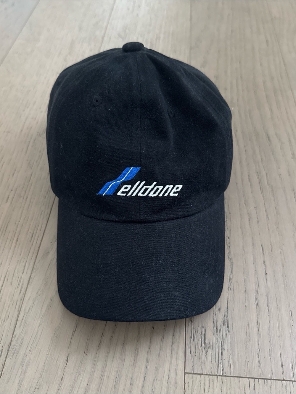 We11done Black Embroidered Logo Baseball Cap